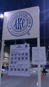 AKC score sign