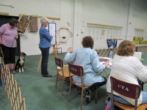 A Rally exhibitor on deck to go in the ring next.